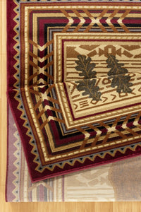 Brown Bear Cabin 2'x3' Accent Rug - Ozark Cabin Décor, LLC