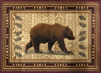 Brown Bear Cabin 8'x10' Area Rug - Ozark Cabin Décor, LLC