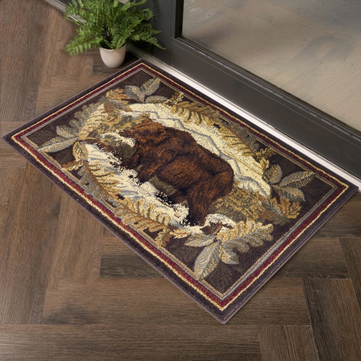 Bear Catch Cabin 2'x3' Accent Rug - Ozark Cabin Décor, LLC