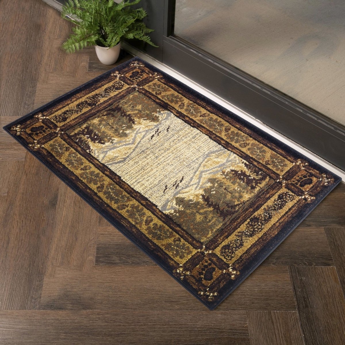 Smokey Mountains Cabin 2'x3' Accent Rug - Ozark Cabin Décor, LLC