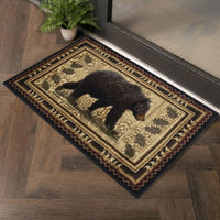 Black Bear Cabin 2'x3' Accent Rug - Ozark Cabin Décor, LLC