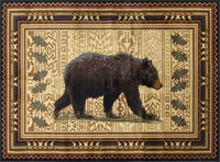 Black Bear Cabin 8'x10' Area Rug - Ozark Cabin Décor, LLC