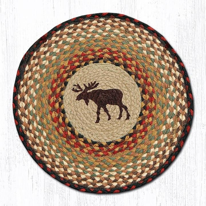 Moose Braided Chair Pad - Ozark Cabin Décor, LLC