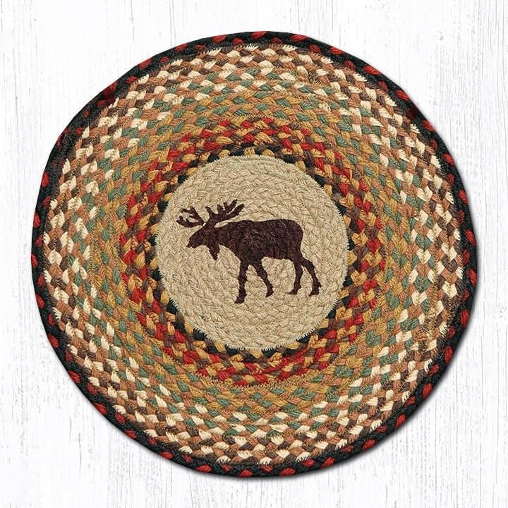 Moose Braided Chair Pad - Ozark Cabin Décor, LLC