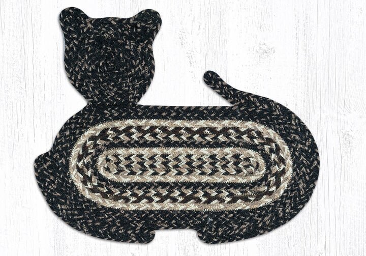 Black & Tan Cat Rug - Ozark Cabin Décor, LLC