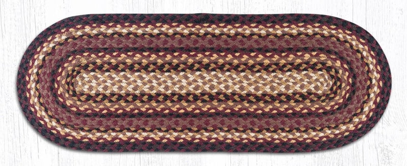 Cherry/Choco/Cream Jute Table Runner - Ozark Cabin Décor, LLC