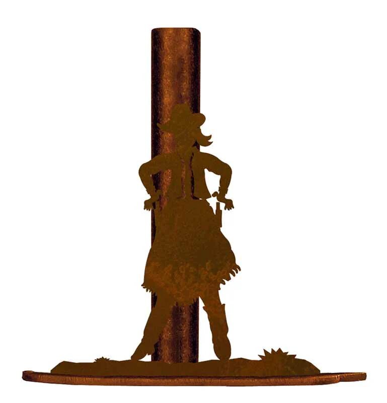 Cowgirl Paper Towel Holder