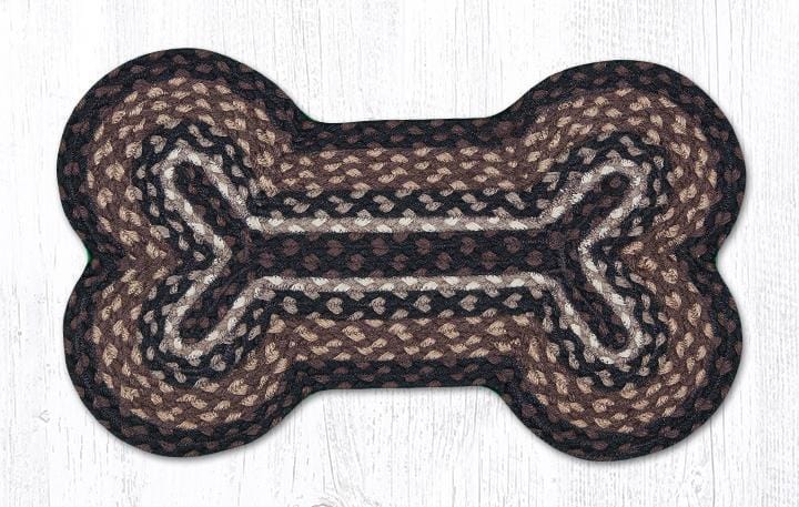 DB-313 Mocha Frappuccino Dog Bone Rug - Ozark Cabin Décor, LLC