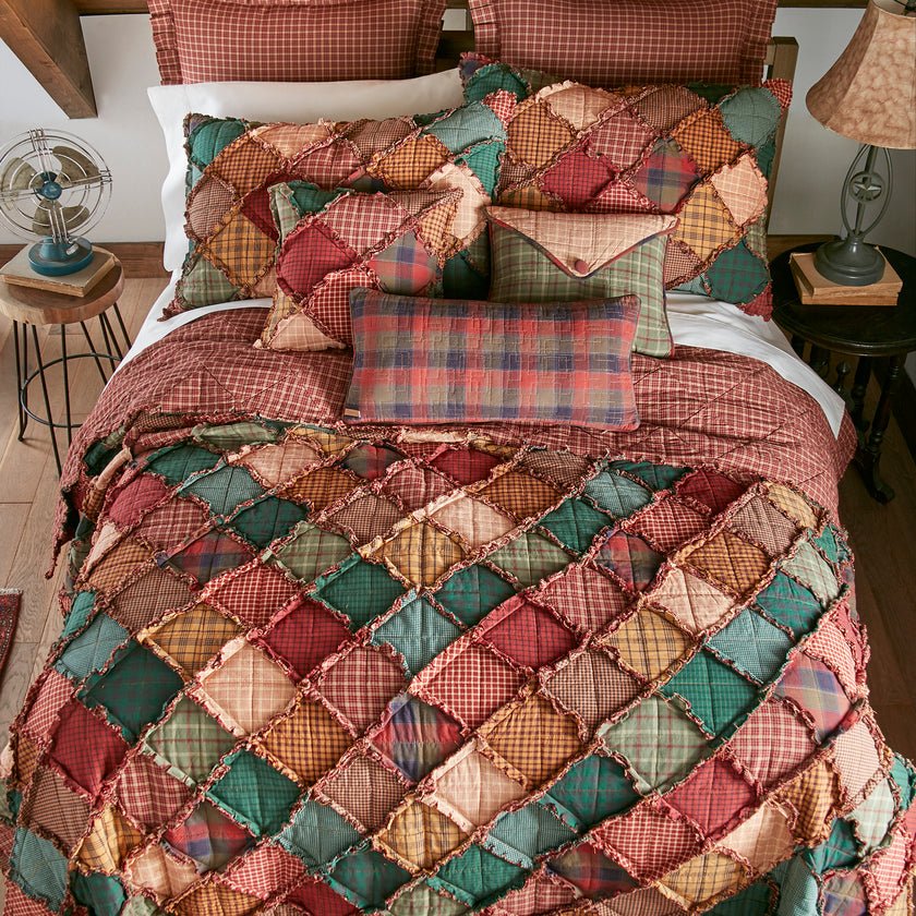 Campfire Cotton Quilted Bedding Collection - King - Ozark Cabin Décor, LLC