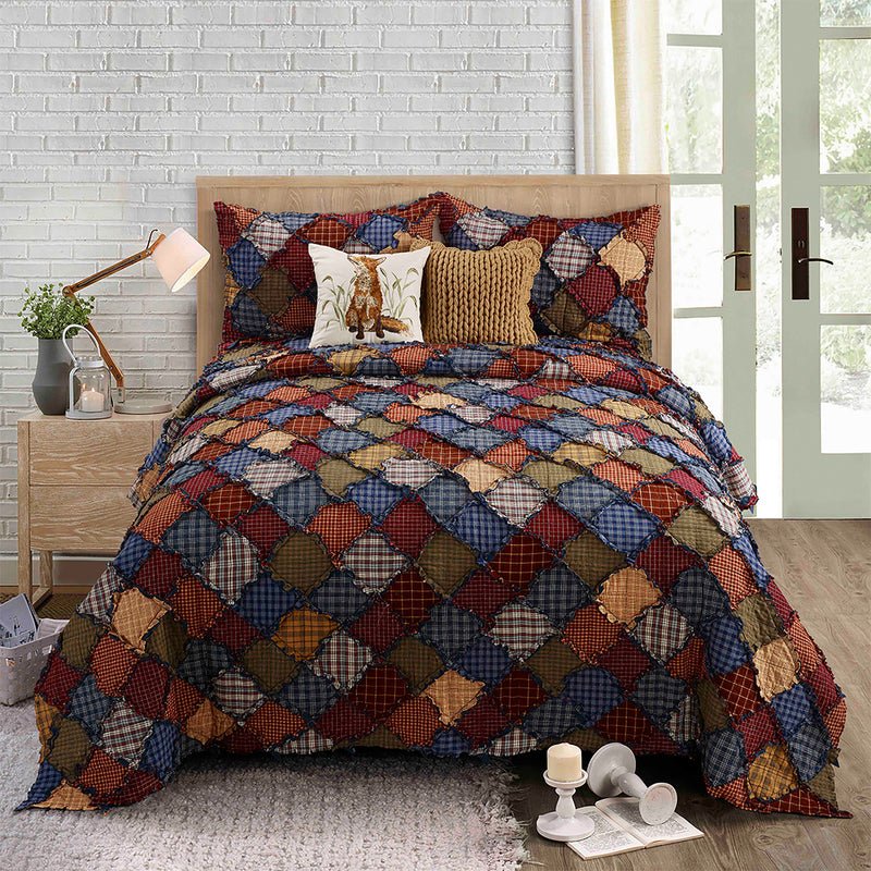 Blue Ridge 3-Piece Quilted Bedding Collection - King - Ozark Cabin Décor, LLC