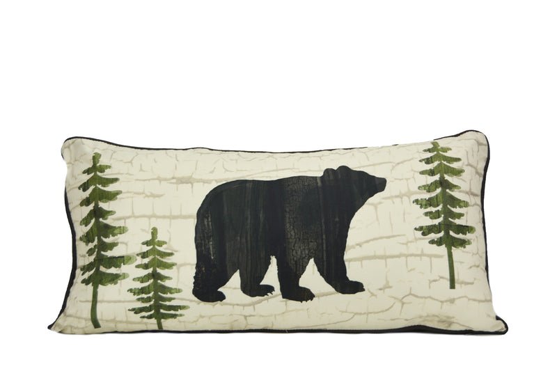 Painted Bear Decorative Pillow - Ozark Cabin Décor, LLC