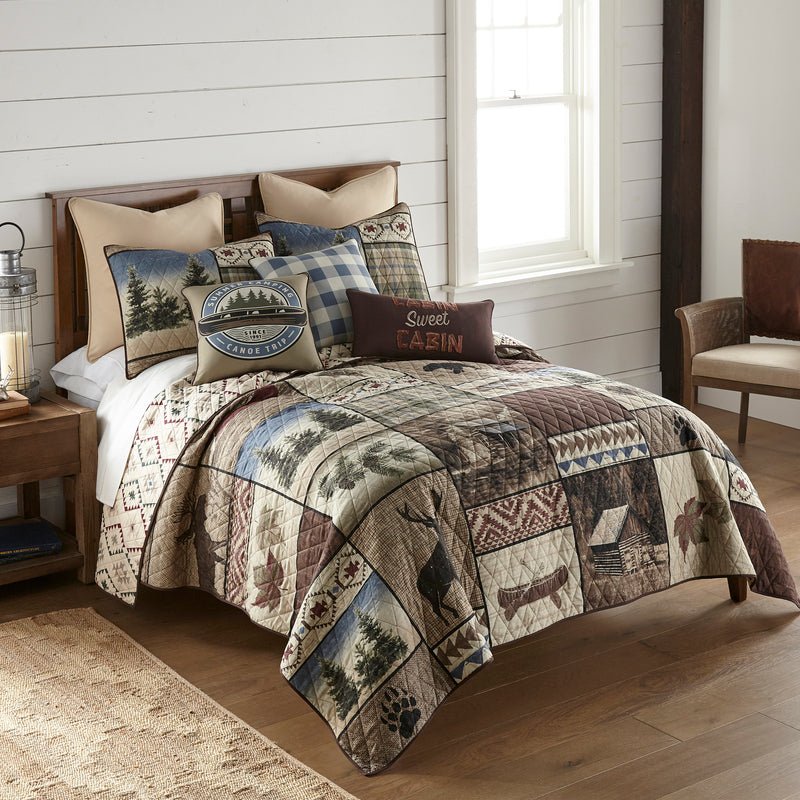Mountain Stream 3-Pc Quilted Bedding Set - King - Ozark Cabin Décor, LLC