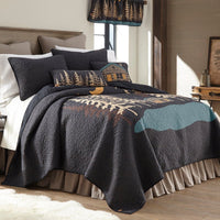 Moonlit Cabin Quilted Bedding Set - King - Ozark Cabin Décor, LLC