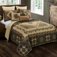 Antique Pine 3-Piece Quilted Bedding Set - King - Ozark Cabin Décor, LLC