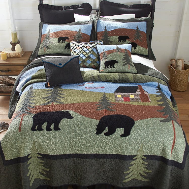 Bear Lake Cotton Quilt Bedding Collection - Twin - Ozark Cabin Décor, LLC