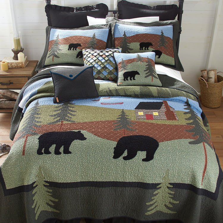 Bear Lake Cotton Quilt Bedding Collection - Full/Queen - Ozark Cabin Décor, LLC