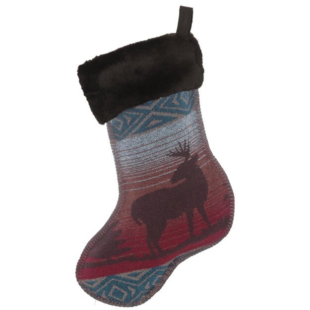 S-43 Wooded River Deer Meadow Christmas Stocking - Ozark Cabin Décor, LLC