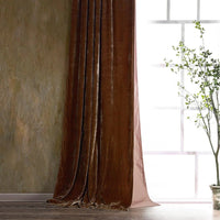 Luxurious Faux Silk Velvet Curtain - 10 Colors - Ozark Cabin Décor, LLC