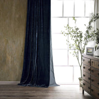 Luxurious Faux Silk Velvet Curtain - 10 Colors - Ozark Cabin Décor, LLC