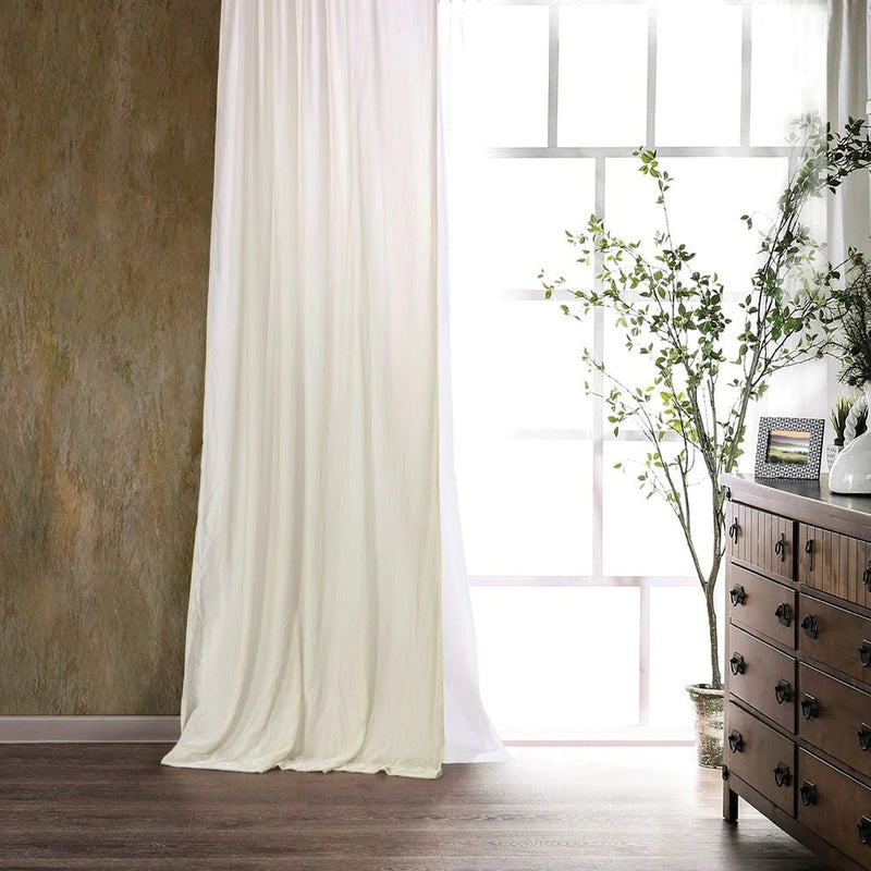 Luxurious Faux Silk Velvet Curtain - 10 Colors - Ozark Cabin Décor, LLC