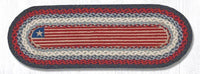 Flag Oval Jute Runner - Ozark Cabin Décor, LLC