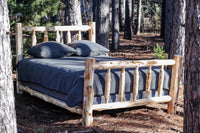 Voyageur King Traditional Bed-Complete-UNFINISHED/UNASSEMBLED - Ozark Cabin Décor, LLC