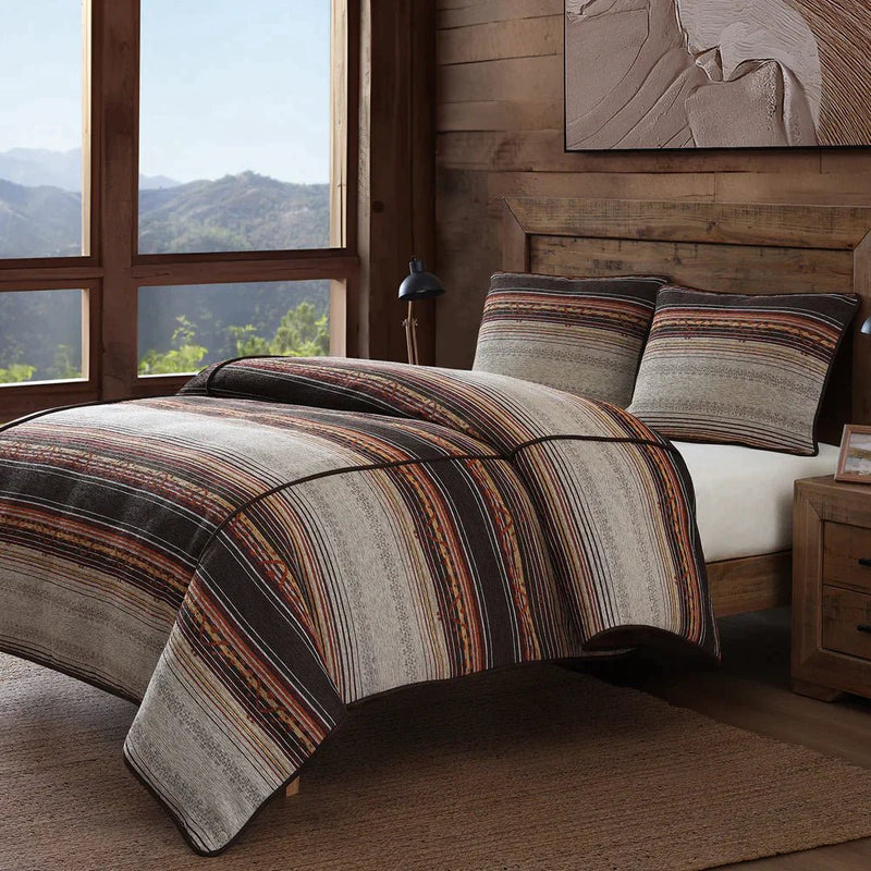 Estes Chenille 3-Pc Bedding Set - Super King - Ozark Cabin Décor, LLC