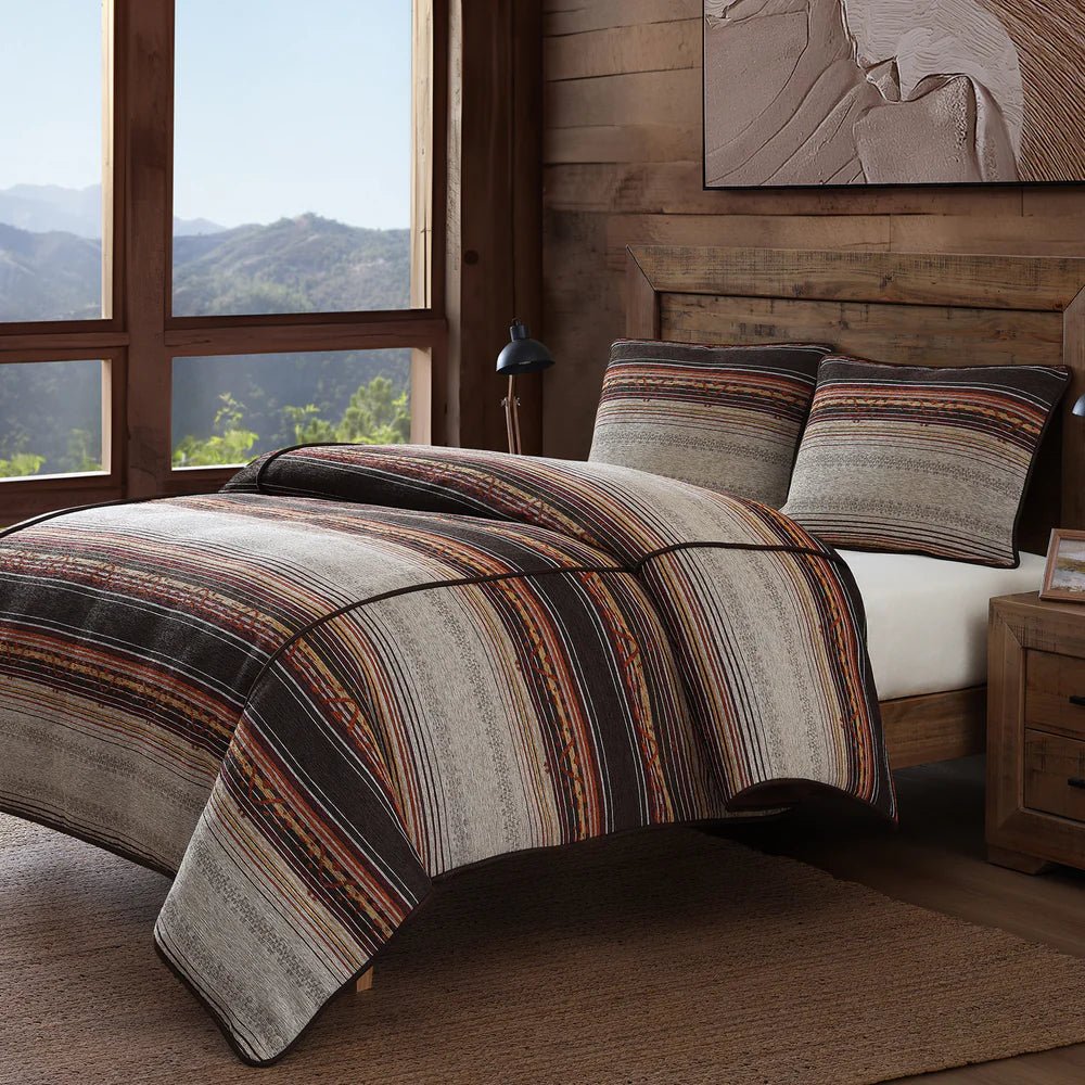 Estes Chenille 3-Pc Bedding Set - Full - Ozark Cabin Décor, LLC