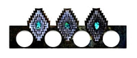 Desert Diamond w/Turquoise Four Light Fixture - Ozark Cabin Décor, LLC