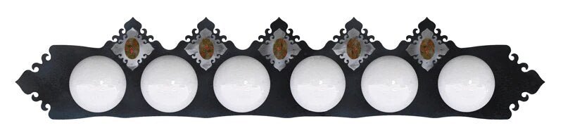 Unakite Stone Six Light Fixture