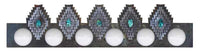 Desert Diamond w/Turquoise Six Light Fixture - Ozark Cabin Décor, LLC