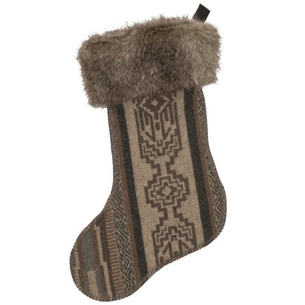 S-87 Wooded River Lodge Lux Christmas Stocking - Ozark Cabin Décor, LLC