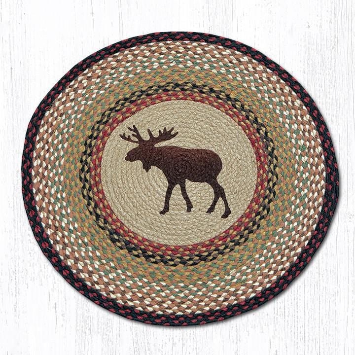 Wilderness Moose Round Rug - Ozark Cabin Décor, LLC