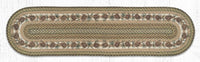 OP-051 Needles & Cones Oval Rug - Ozark Cabin Décor, LLC