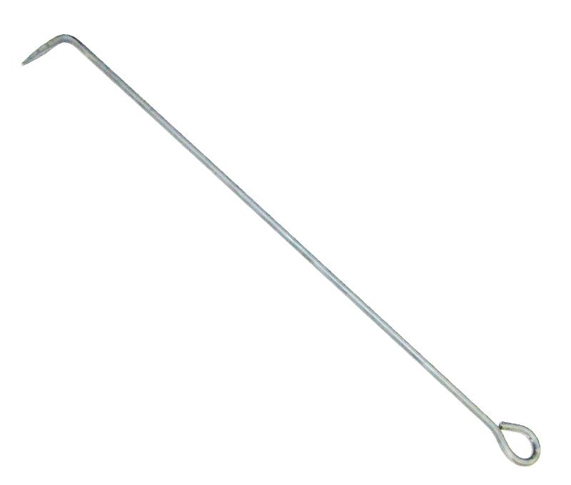 OF34P-SS Blacksmith Hand Forged 34" Natural Stainless Steel Fire Poker (Made In USA) - Ozark Cabin Décor, LLC