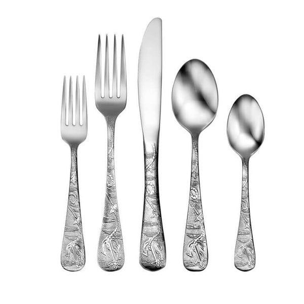 Old Harbor Stainless Steel Flatware Sets - 20, 40, 45, 60, 65 Pc. - Ozark Cabin Décor, LLC