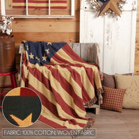 VB-7616 Old Glory Throw - Ozark Cabin Décor, LLC