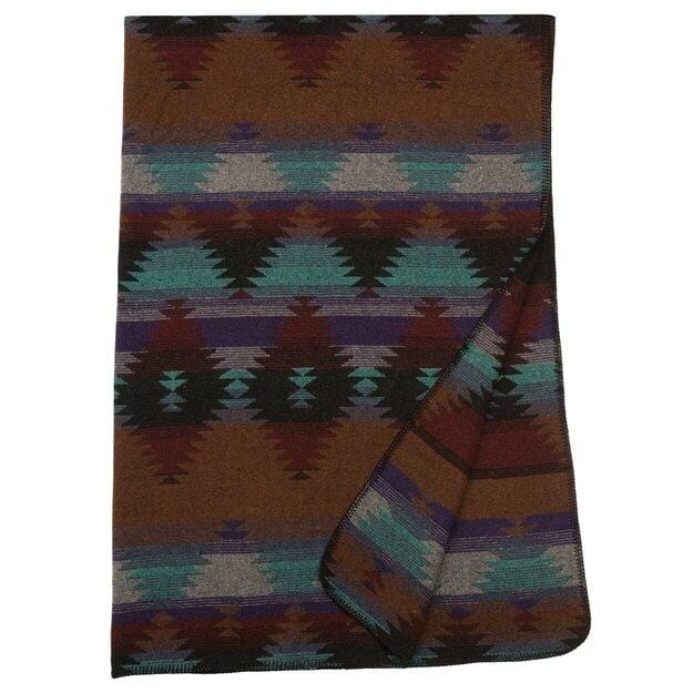Wooded River Painted Desert Wool Throw
