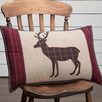 Wyatt Deer Applique Pillow - Ozark Cabin Décor, LLC