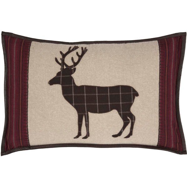 Wyatt Deer Applique Pillow - Ozark Cabin Décor, LLC
