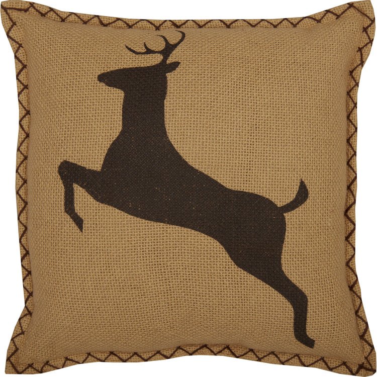 Dawson Star Deer Pillow - Ozark Cabin Décor, LLC