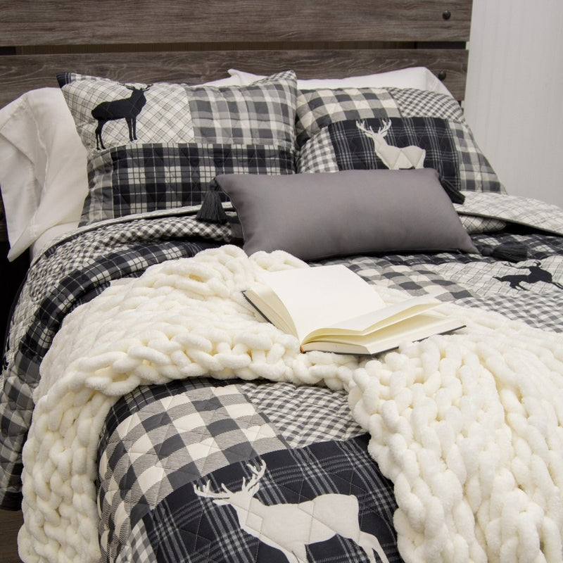 Ridge Point Quilted Bedding Set - Twin - Ozark Cabin Décor, LLC
