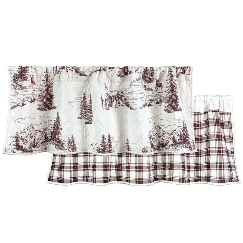 White Pine Quilted Kitchen Valance - Ozark Cabin Décor, LLC