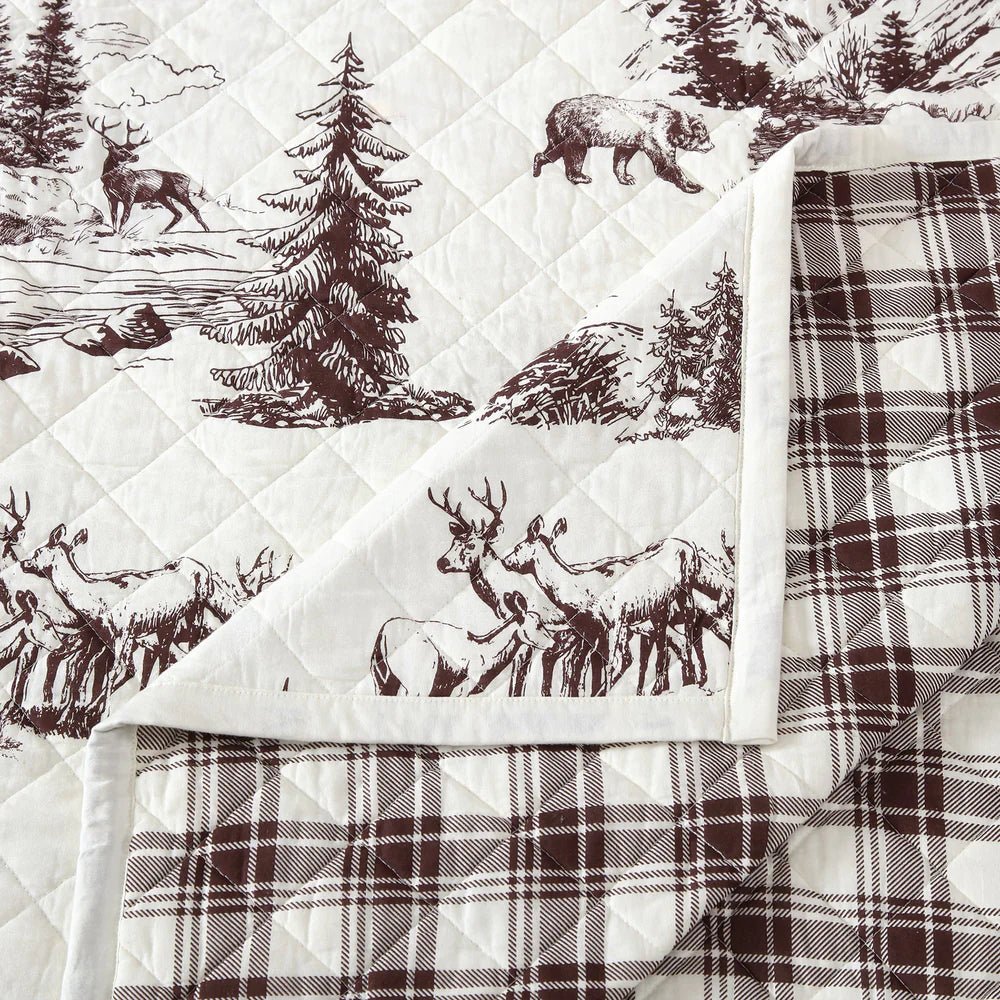 White Pine Reversible Full/Queen Quilt Set - Ozark Cabin Décor, LLC