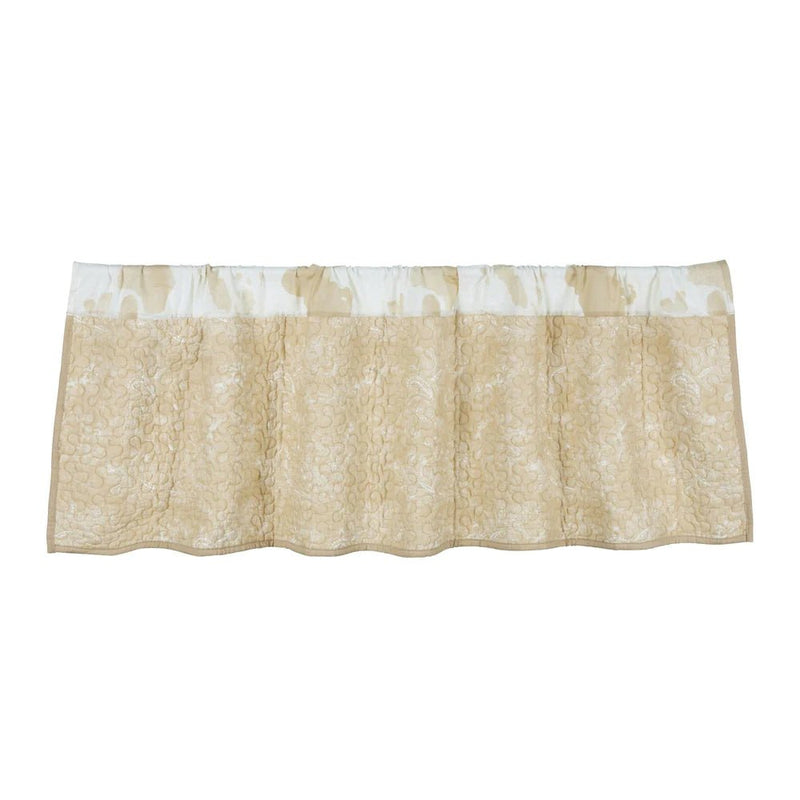 Elsa Cowhide Reversible Quilted Valance - Ozark Cabin Décor, LLC