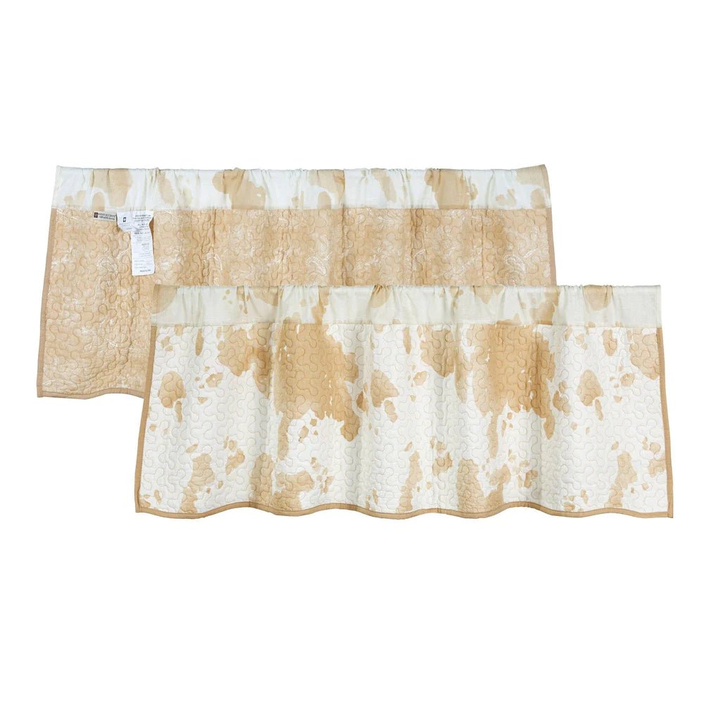 Elsa Cowhide Reversible Quilted Valance - Thumbnail 3