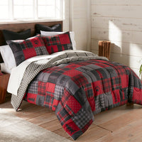 Red Forest Reversible 3-Pc Comforter Set - Queen - Ozark Cabin Décor, LLC