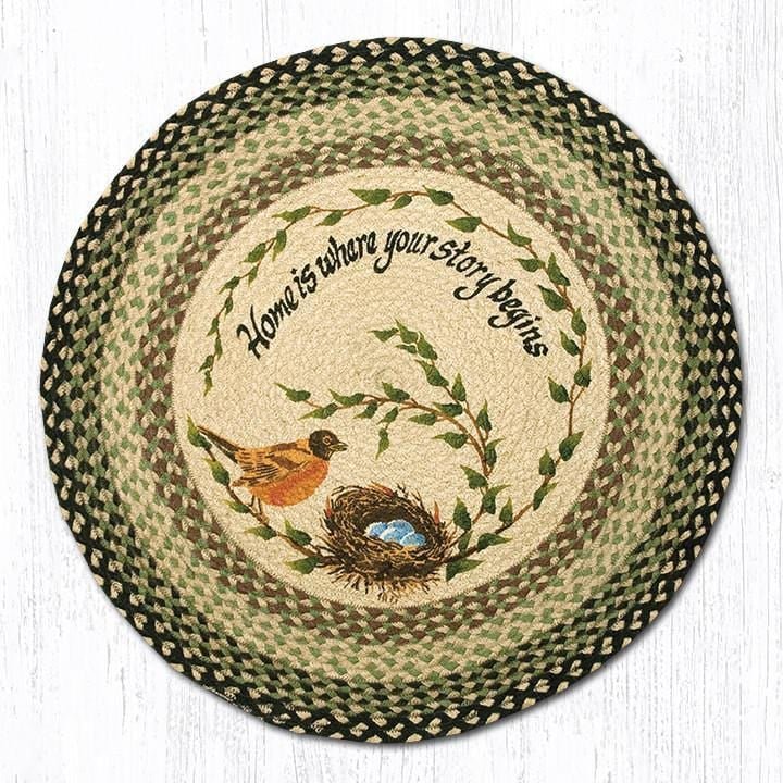 Robin's Nest Round Rug - Ozark Cabin Décor, LLC