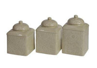 Savannah Canister Set - Taupe - Ozark Cabin Décor, LLC
