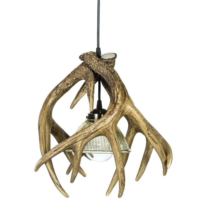 Whitetail Deer 3 Antler Pendant Light - Ozark Cabin Décor, LLC